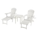 W Unlimited Oceanic Collection Adirondack Chaise Lounge Chair, White - Set of 2 SW2005WT-CL2ET1